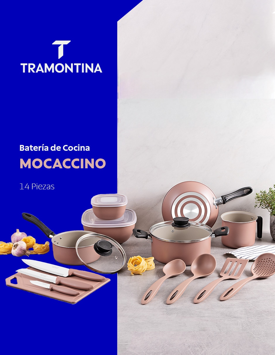 Batería de cocina Tramontina 28299310 de aluminio antiadherente Starflon Max 16 piezas