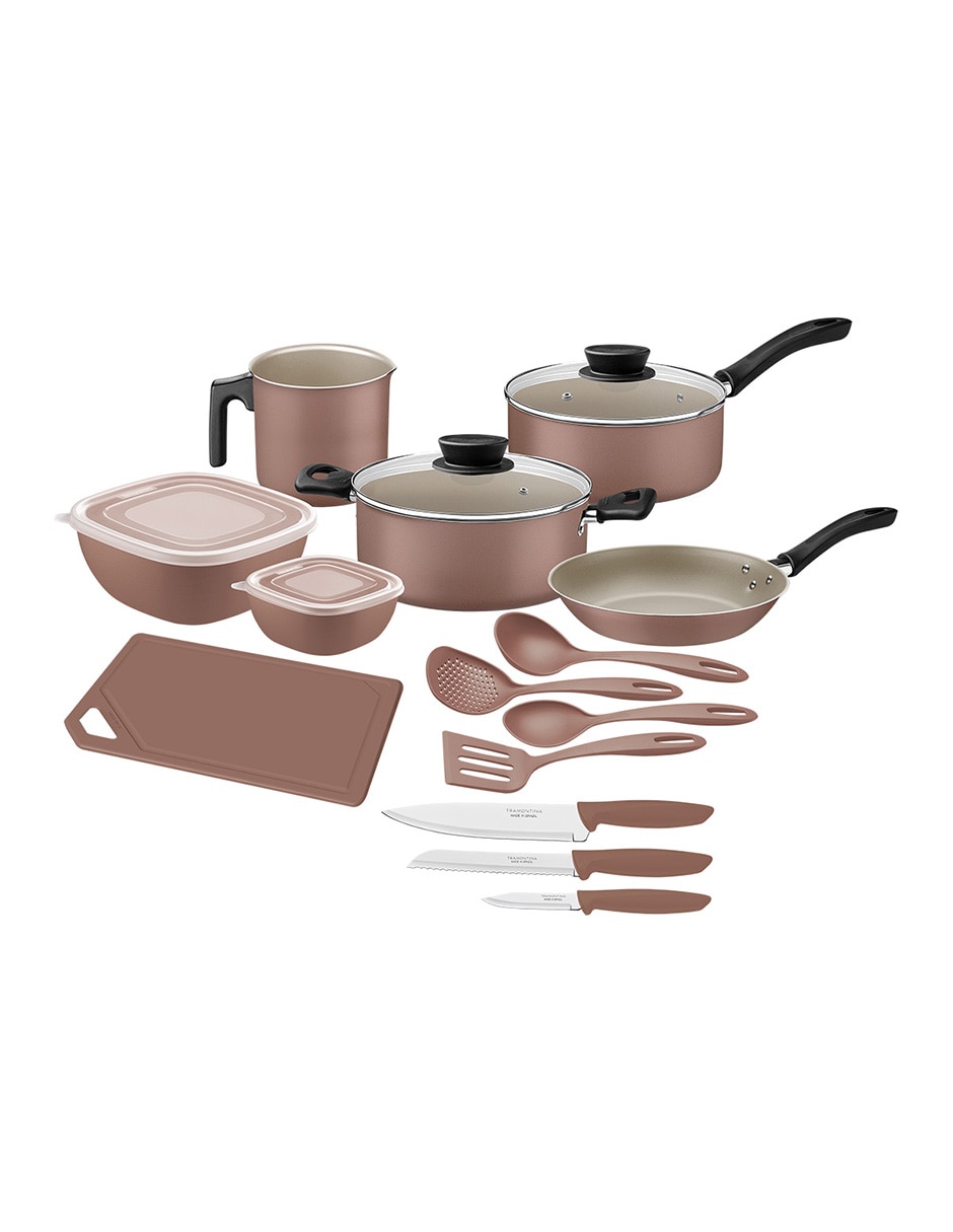 Batería de cocina 28299310 de aluminio antiadherente Starflon Max 16 piezas Batería de cocina 28299310 de aluminio antiadherente Starflon Max 16 piezas
