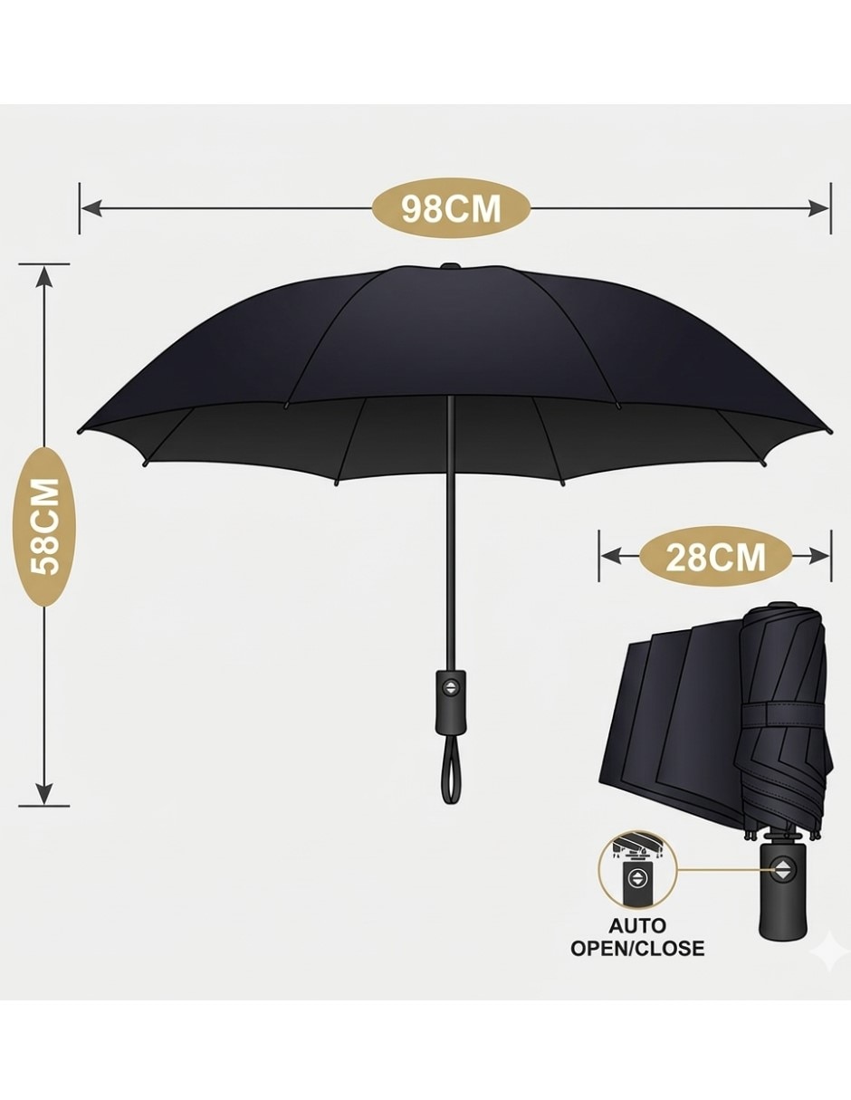 Paraguas plegable con protección UV 7
