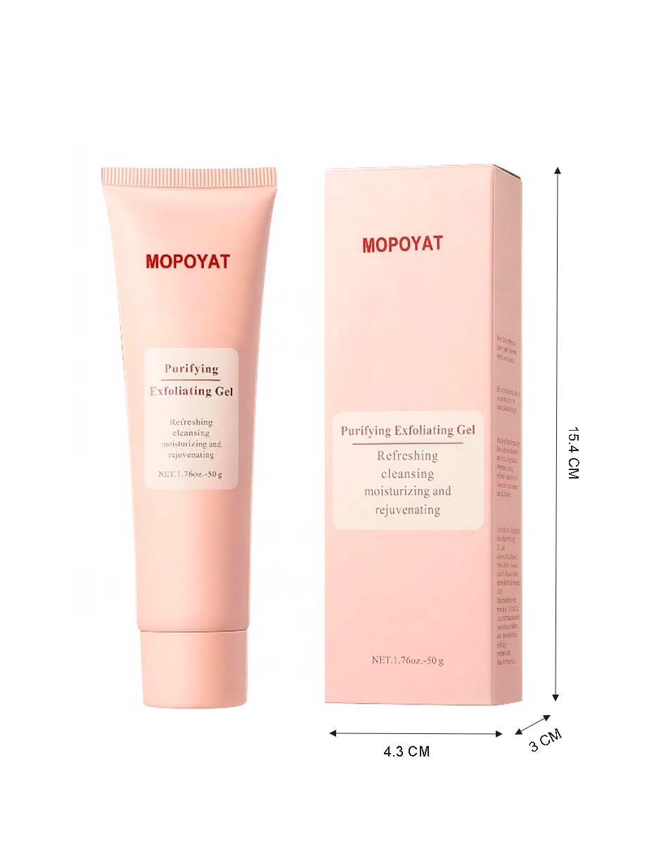 Set Exfoliante facial Gel purificante Mopoyat GENERICA para todo tipo de piel