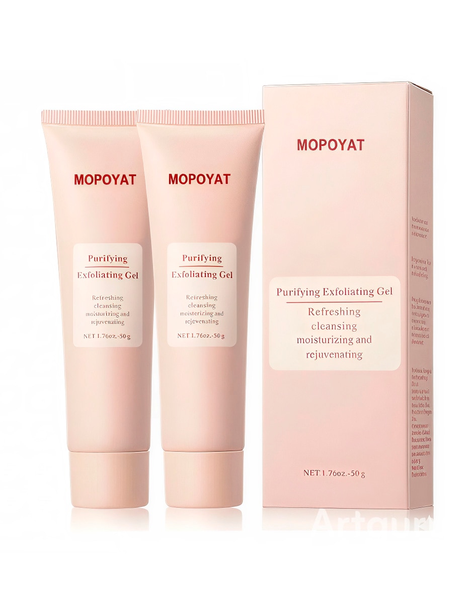 Set Exfoliante facial Gel purificante Mopoyat para todo tipo de piel Set Exfoliante facial Gel purificante Mopoyat para todo tipo de piel