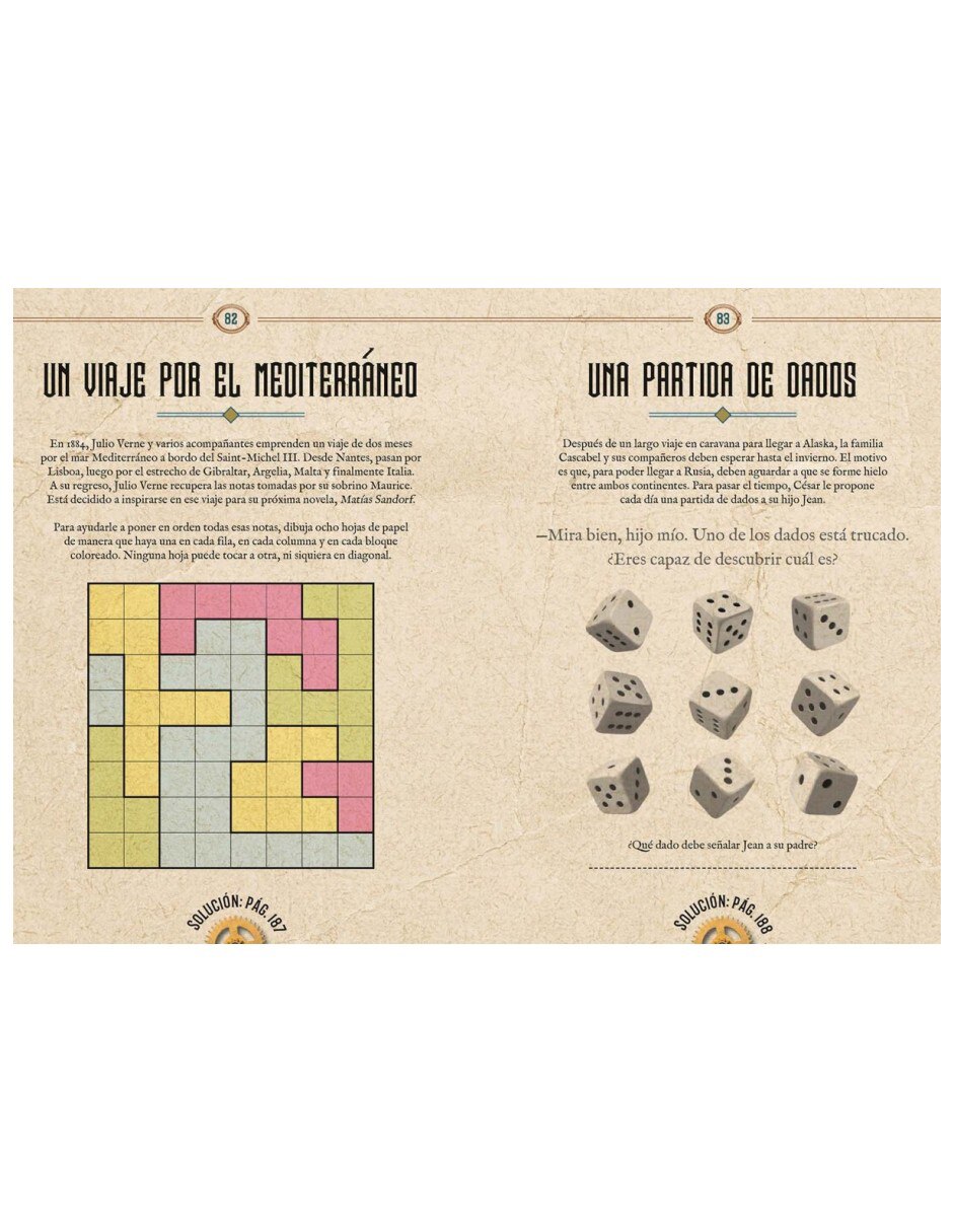 Libro Julio Verne Enigmas Y Rompecabezas: Con Más de 100 Acertijos Desafiantes de Valerie Cluzel