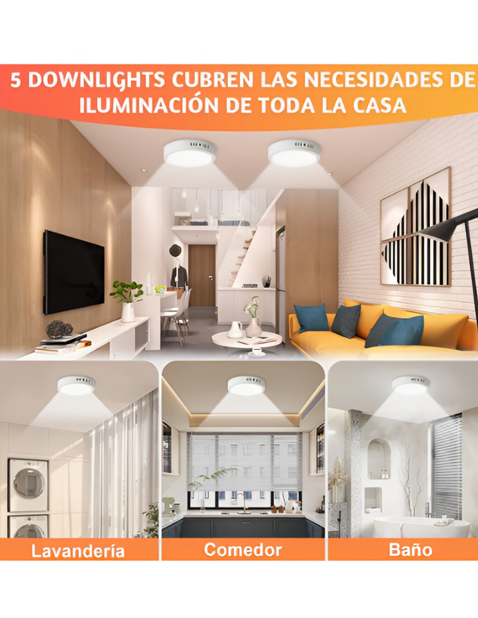 Set lámparas led 4
