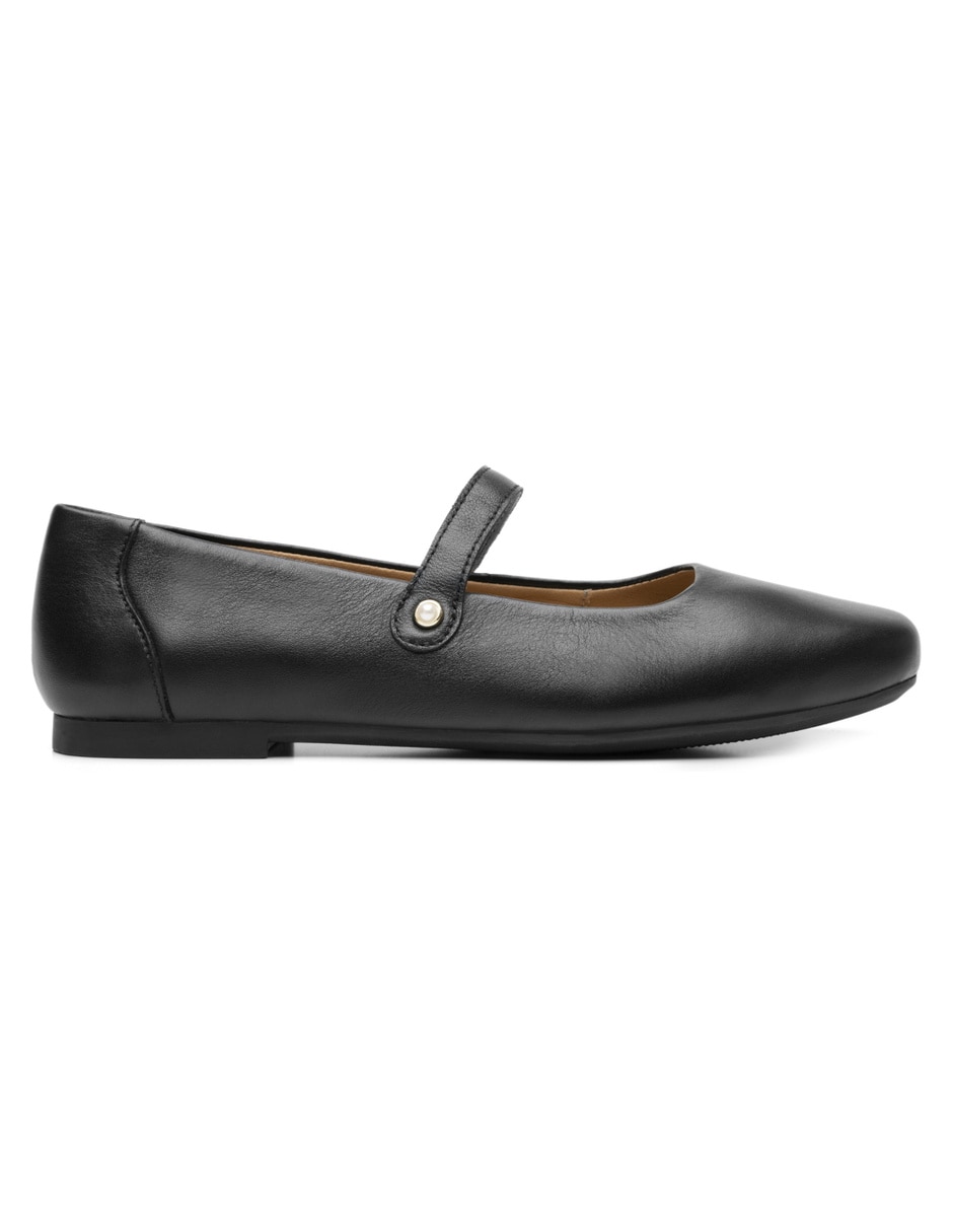 Balerina de piel para mujer