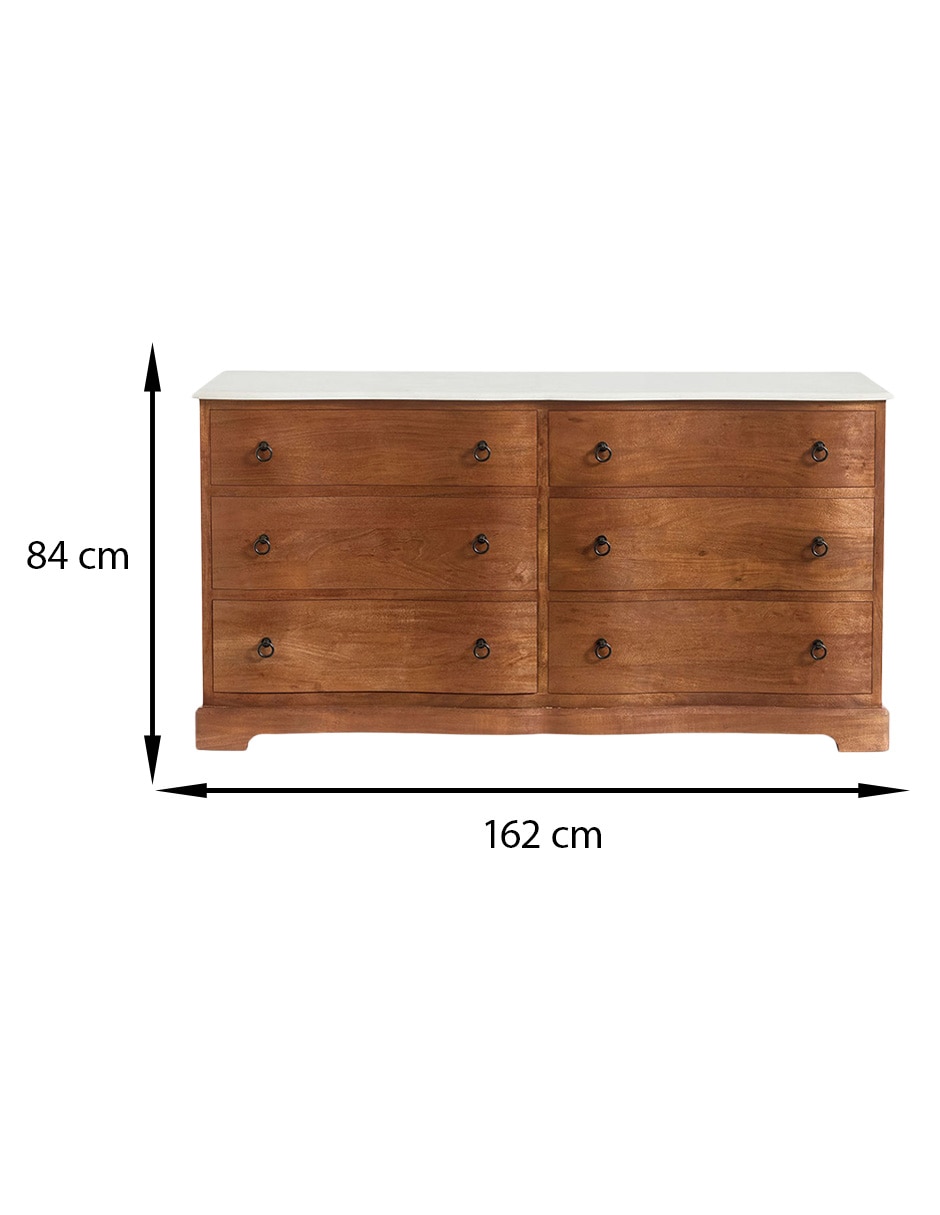 Cómoda scarlett de madera 6