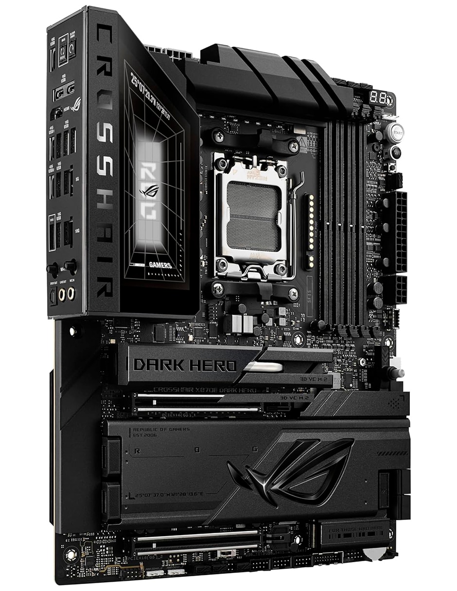 Tarjeta madre Dark Hero X870E con procesador AMD 7