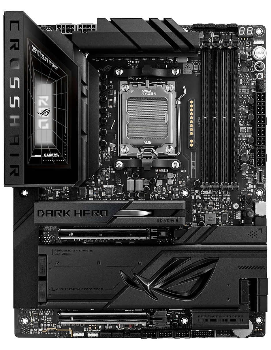 Tarjeta madre Dark Hero X870E con procesador AMD
