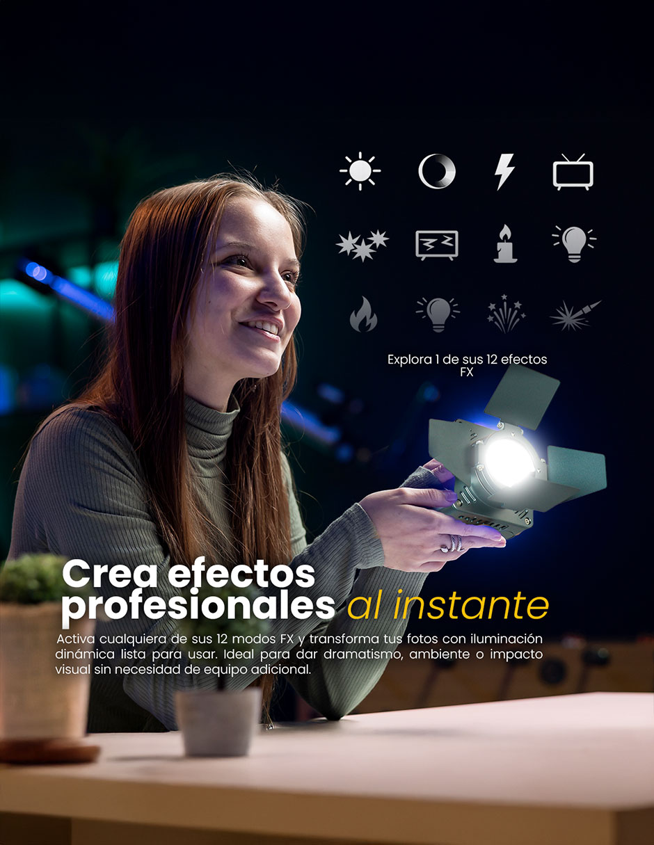 Lámpara para fotografía Livlux CR20