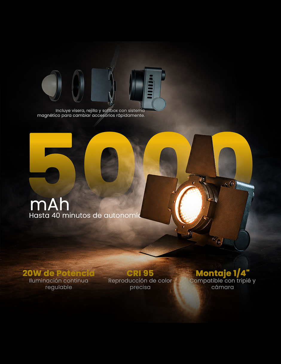 Lámpara para fotografía Livlux CR20