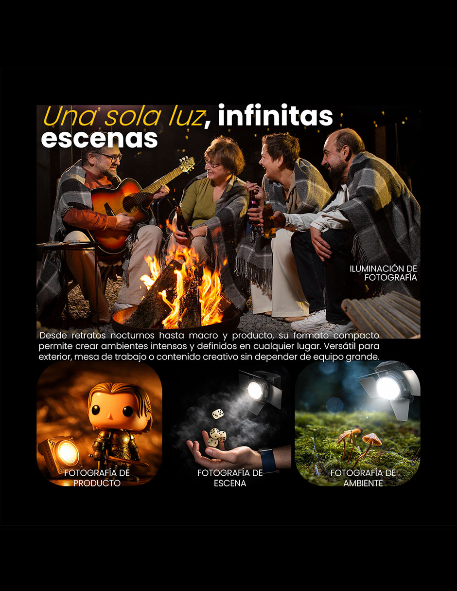 Lámpara para fotografía Livlux CR20