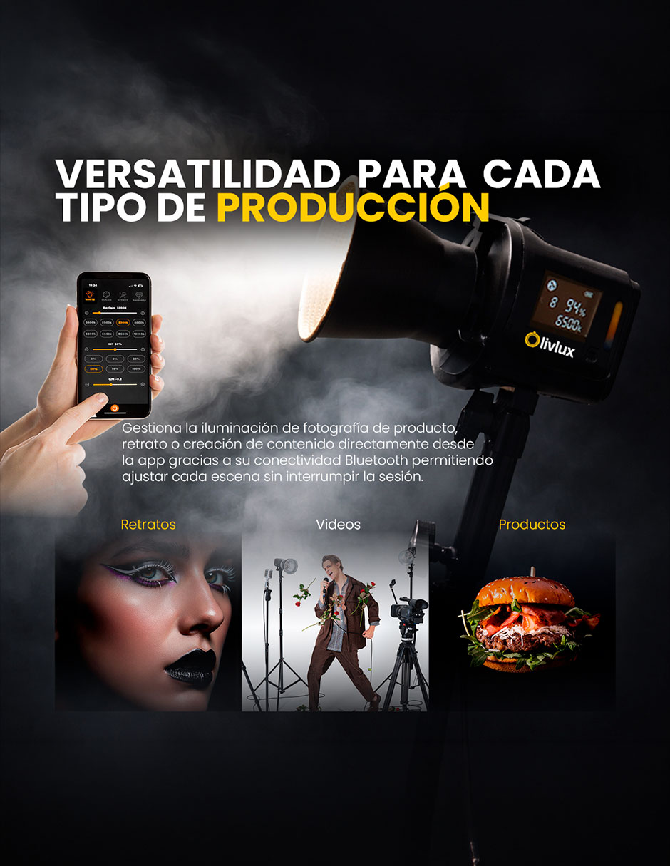 Lámpara para fotografía Livlux L80