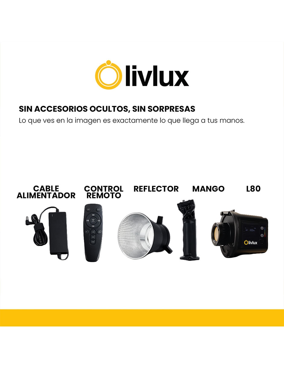 Lámpara para fotografía Livlux L80