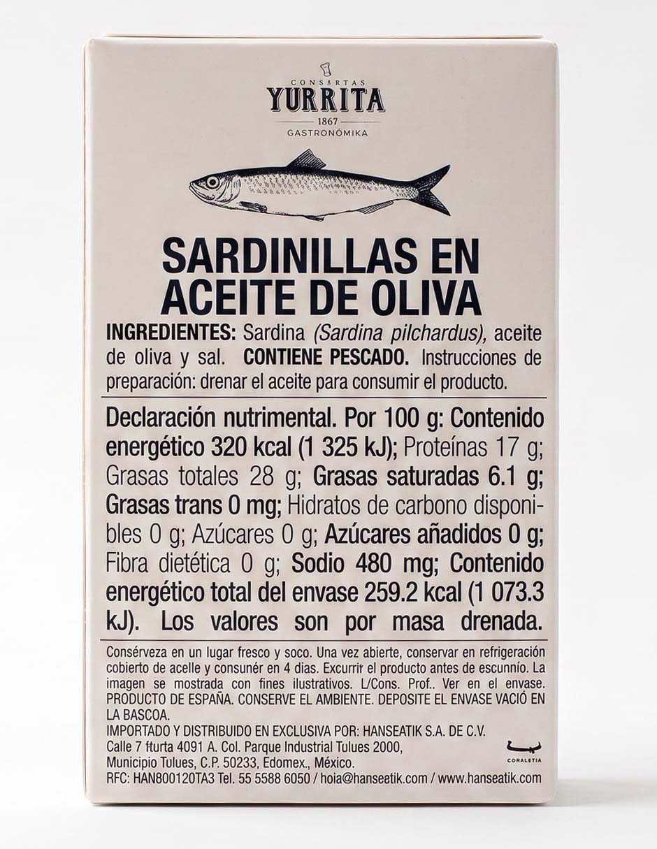 Sardinas en aceite de oliva
