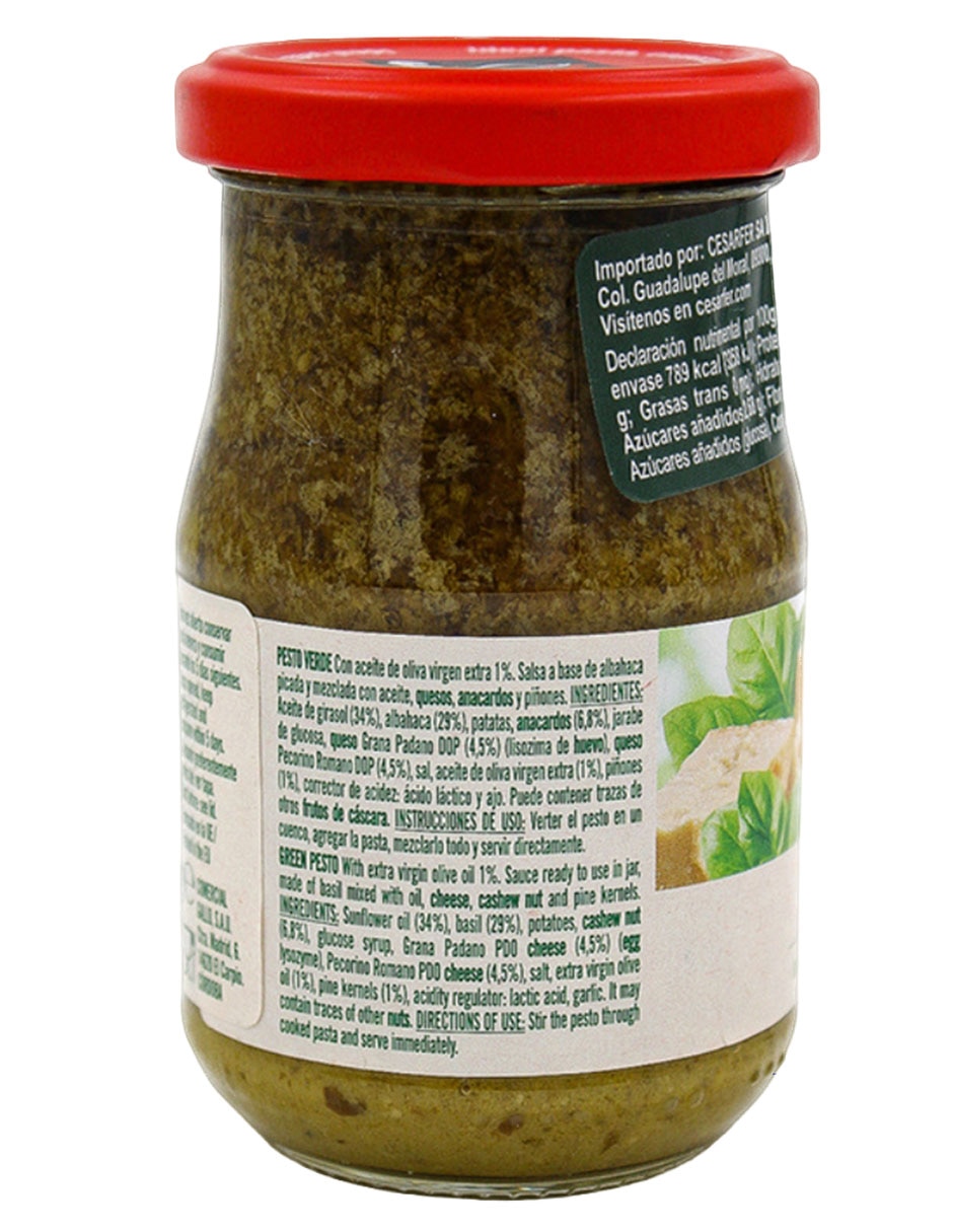 Salsa pesto sabor albahaca