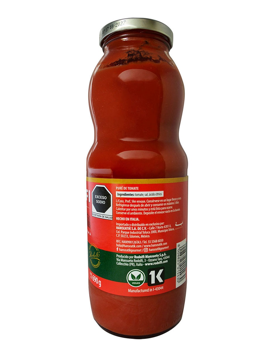 Puré de tomate libre de químicos 690 gramos 2