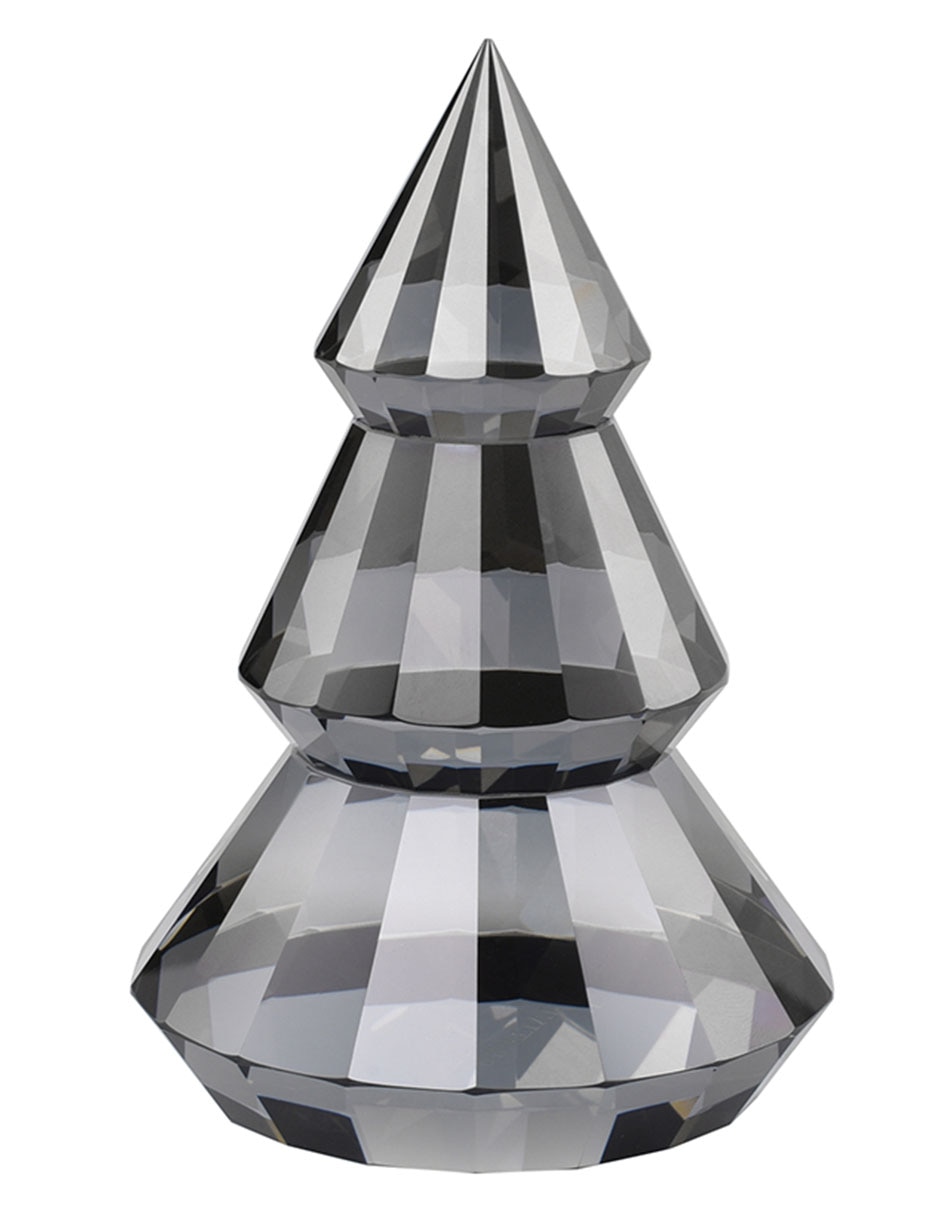 Figura decorativa navideña de árbol de navidad de cristal 1