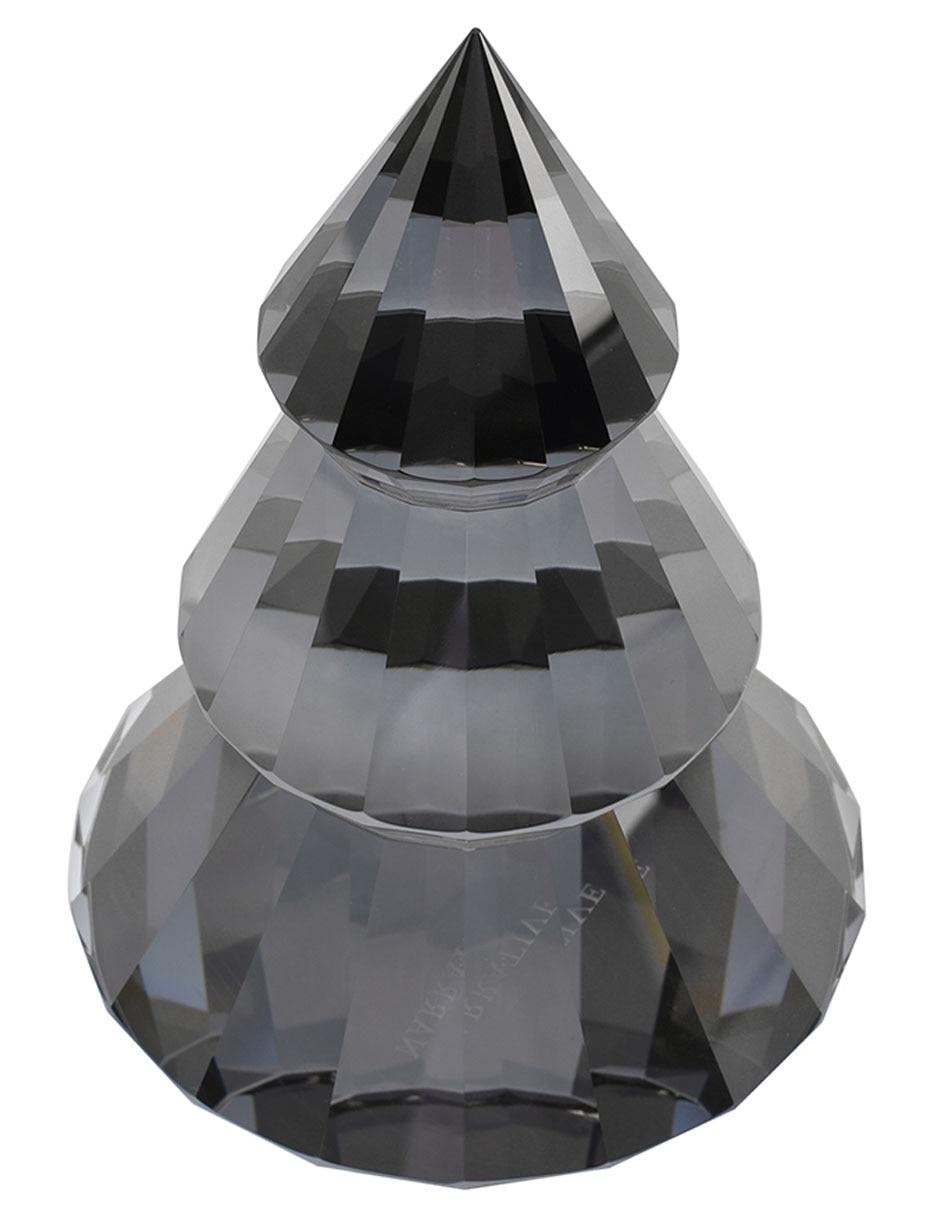 Figura decorativa navideña de árbol de navidad de cristal 2