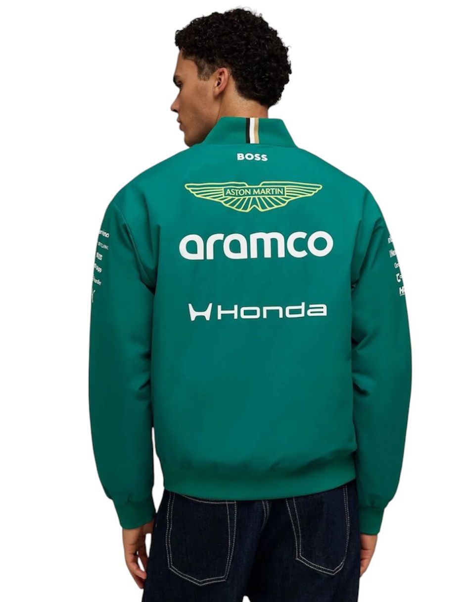Chamarra para motorsport Puma Motorsport Aston Martin Aramco F1 Tream para hombre