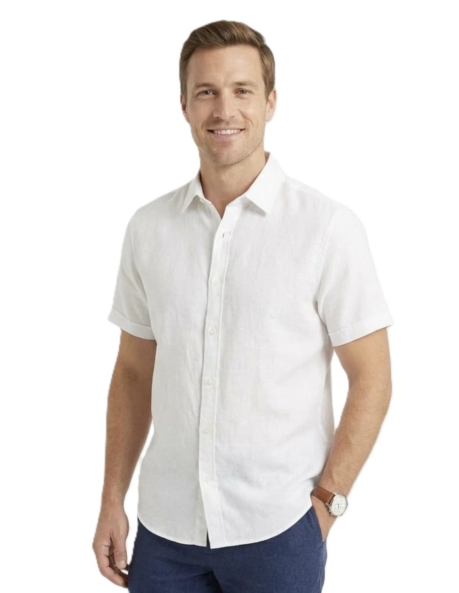 Camisa casual manga corta para hombre