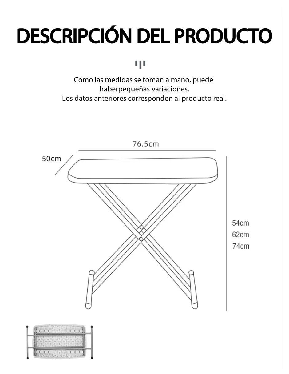 Mesa plegable U shop México