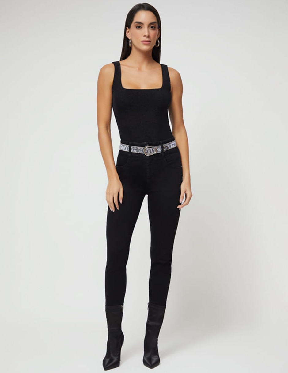 Jeans ultra slim Studio F corte cintura para mujer