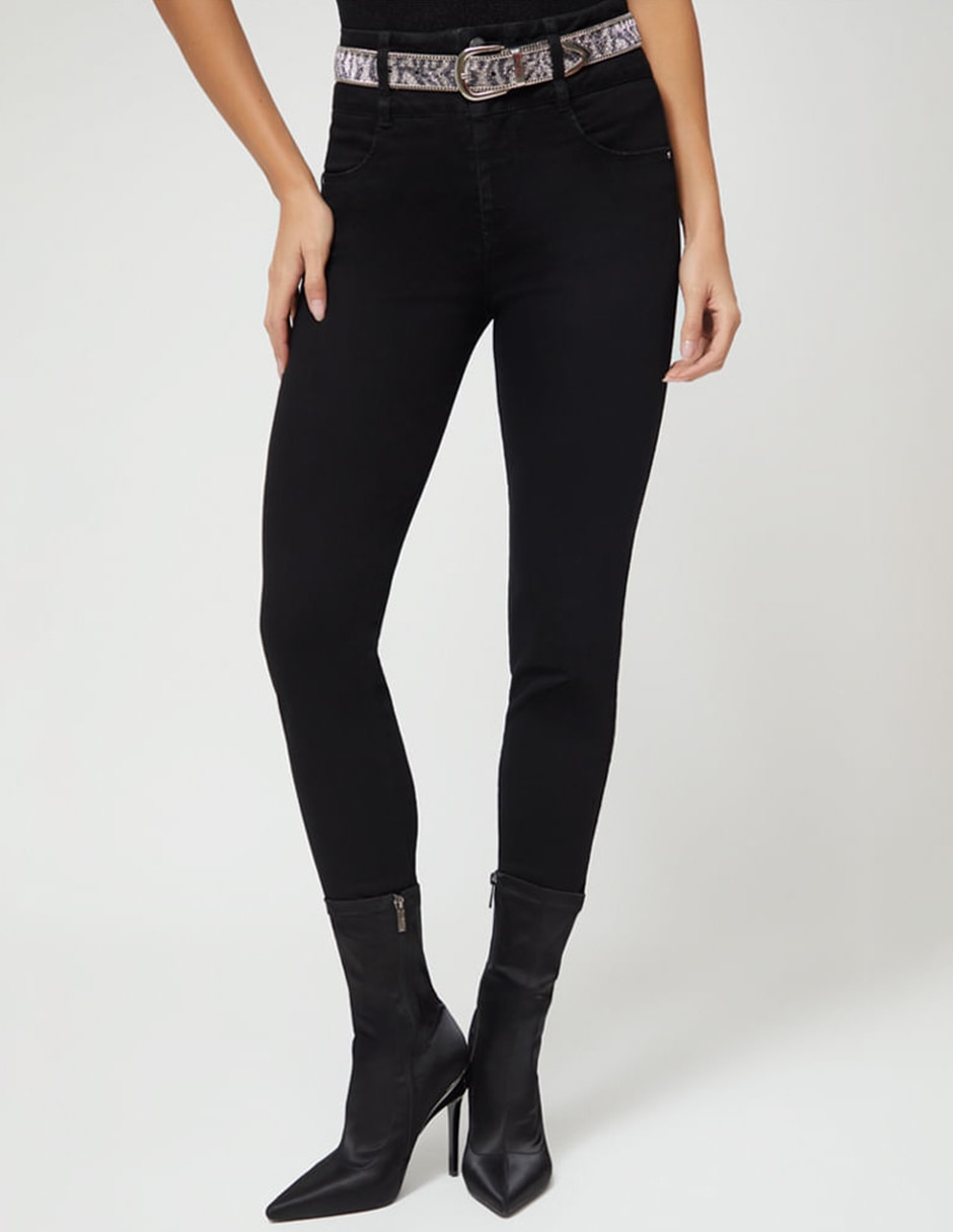 Jeans ultra slim corte cintura para mujer