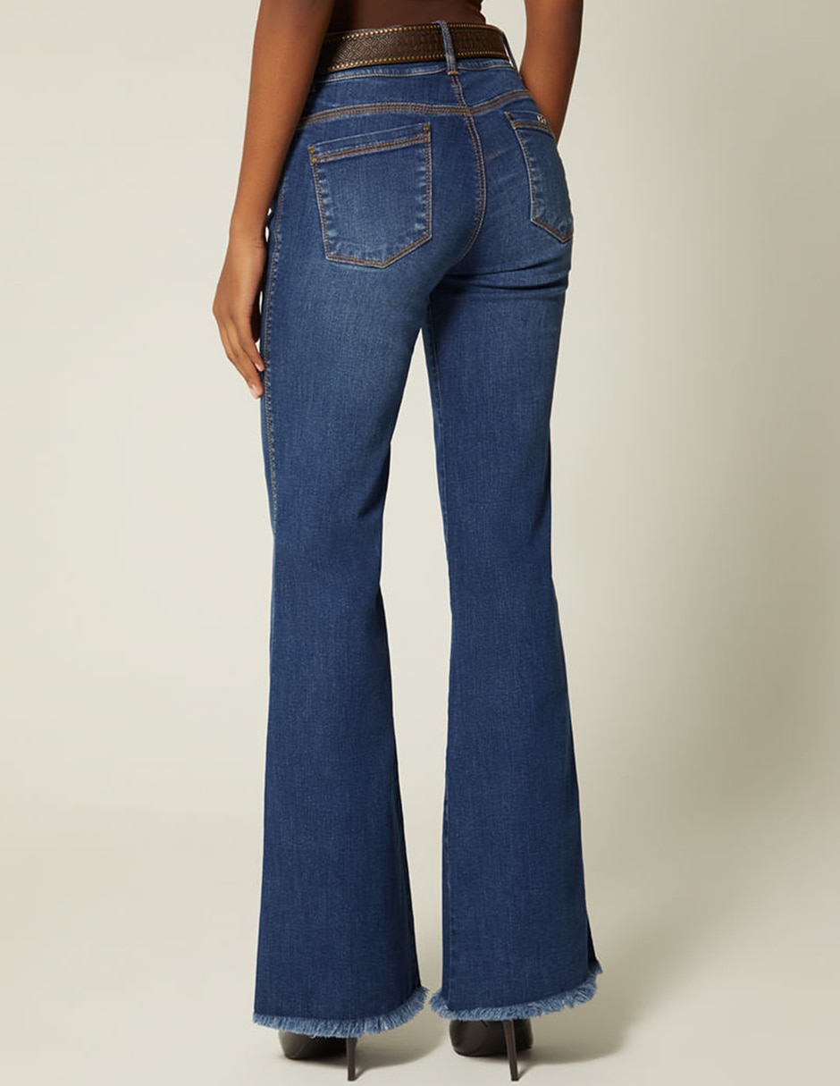 Jeans acampanado Studio F para mujer