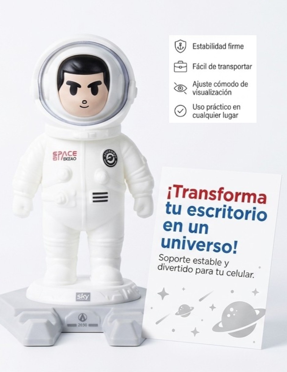 Soporte para celular Cm-Top inalámbrico edición línea astronauta