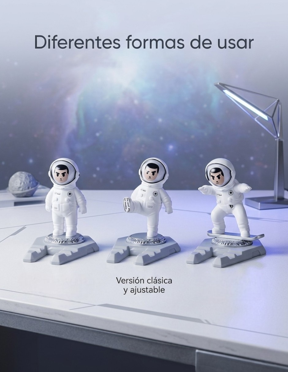 Soporte para celular Cm-Top inalámbrico edición línea astronauta