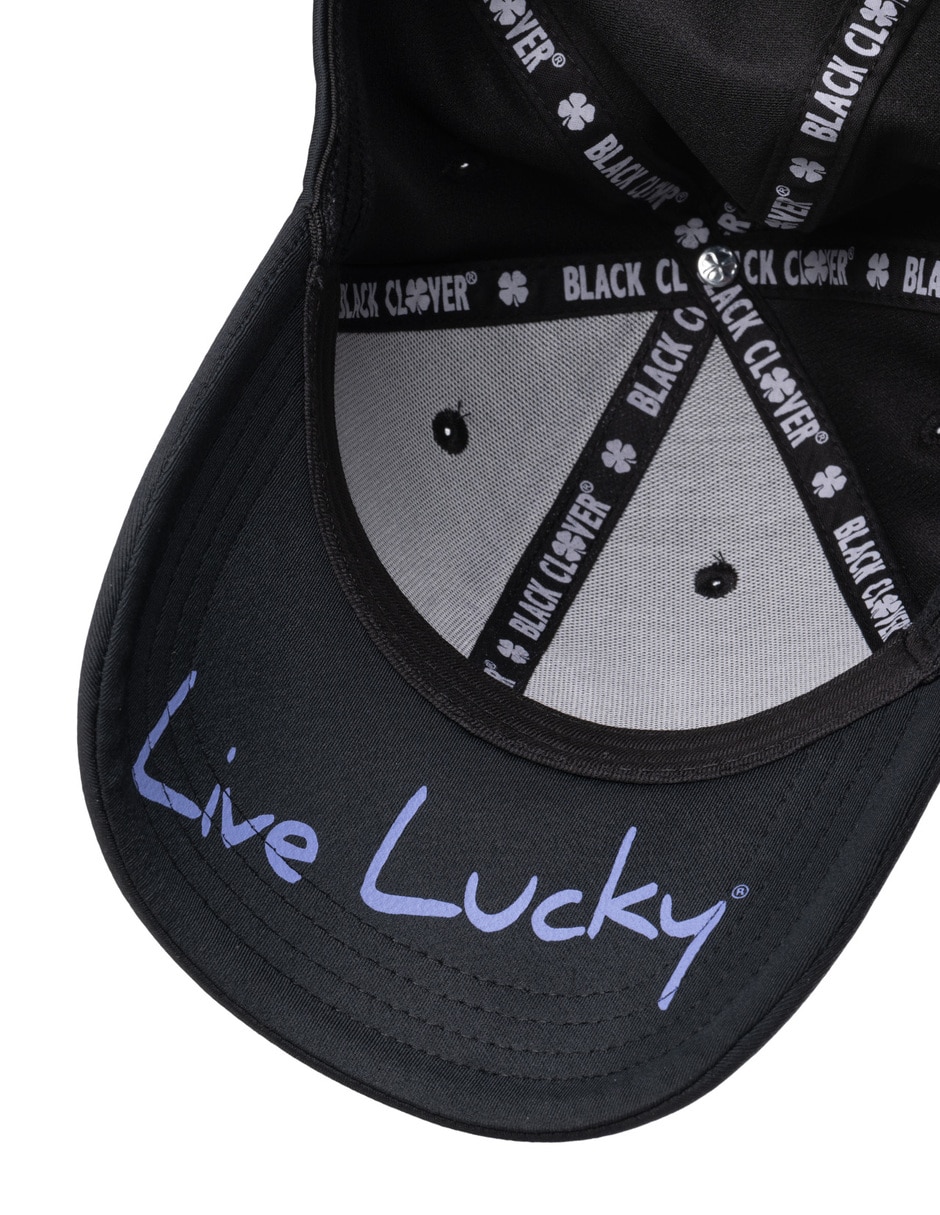 Gorra visera curva cerrada casual Black Clover Trébol Live Lucky adulto