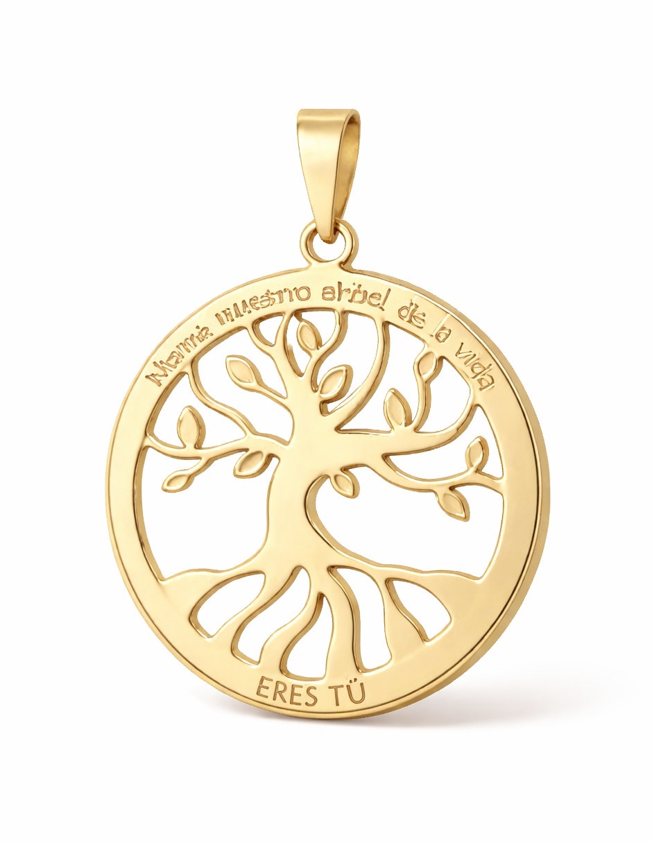 Dije de árbol de la vida Fianelli de oro 14 k