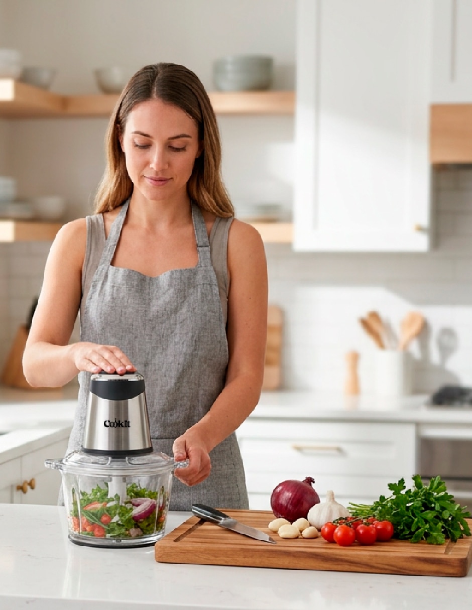 Procesador de alimentos Cookit cuchillas de acero inoxidable