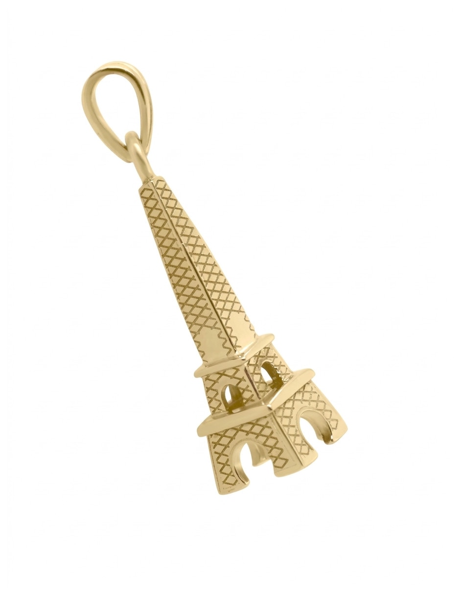 Dije de Torre Eiffel de Oro 14 K 2