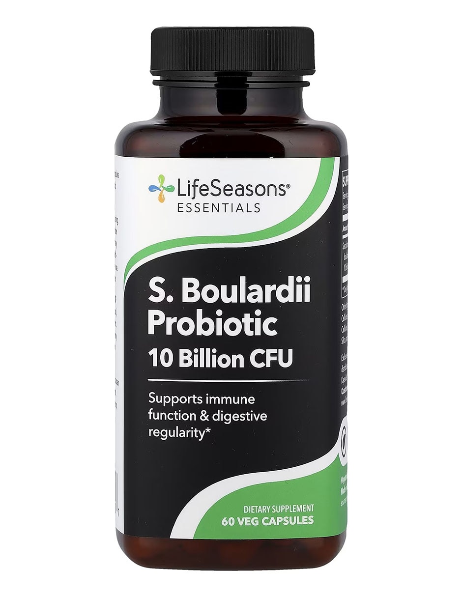 S.Boulardii Prodiotic Lifeseasons con vitaminas y minerales de 60 cápsulas