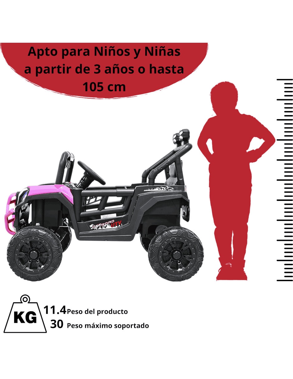 Automóvil montable con control remoto Buggy Todoterreno recargable unisex 3