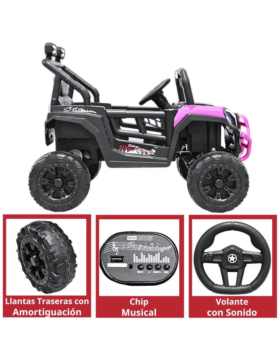 Automóvil montable con control remoto Buggy Todoterreno recargable unisex 6