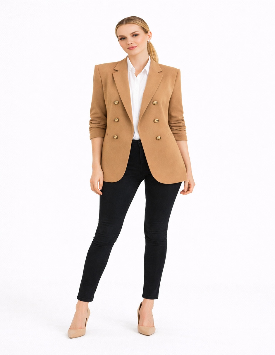 Blazer casual Pecana