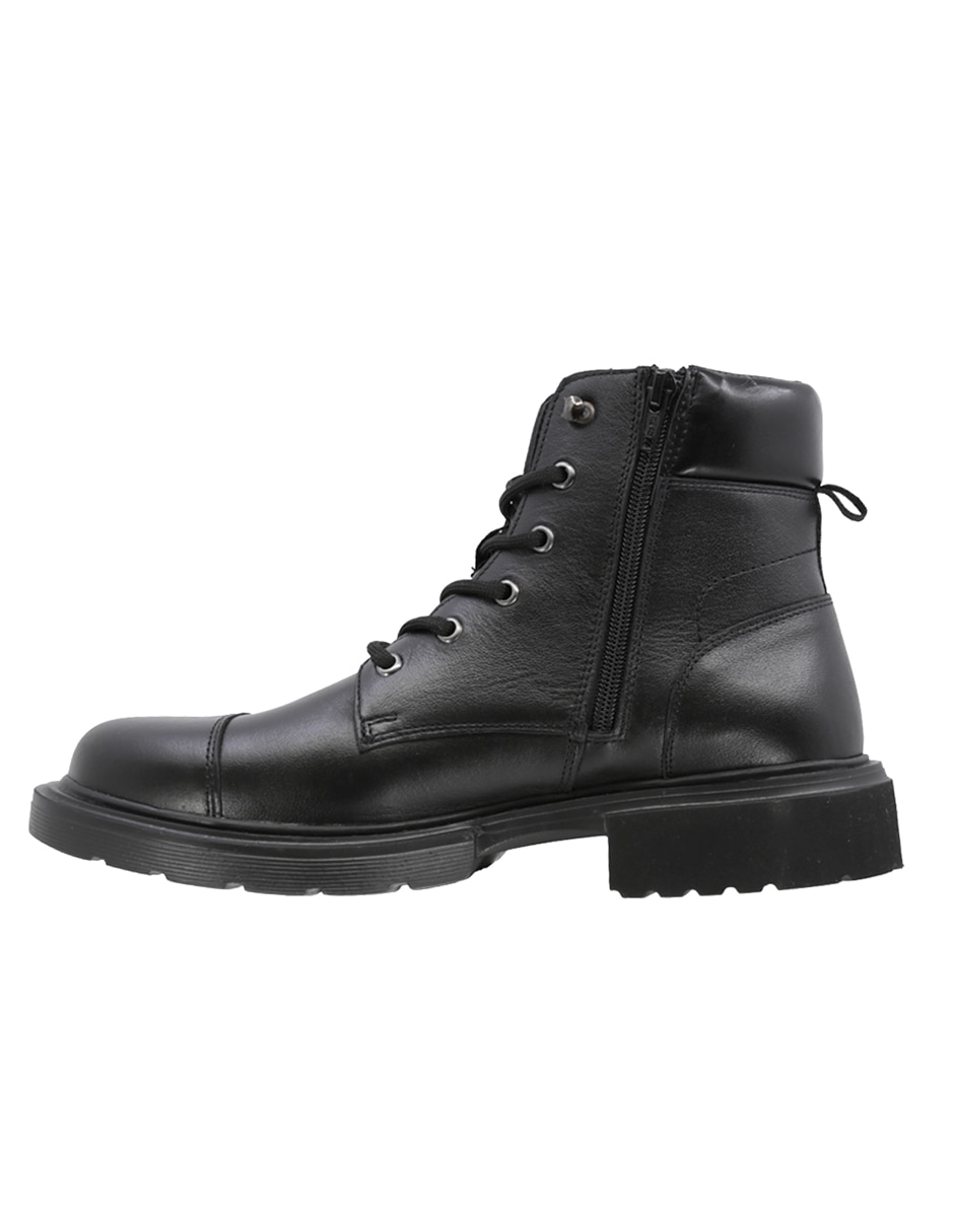 Triples casual de piel para hombre