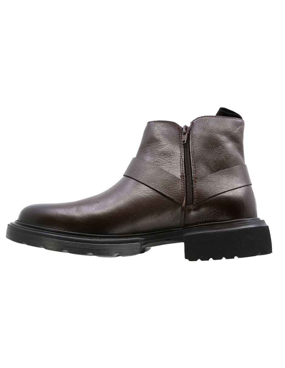 Triples casual de piel para hombre
