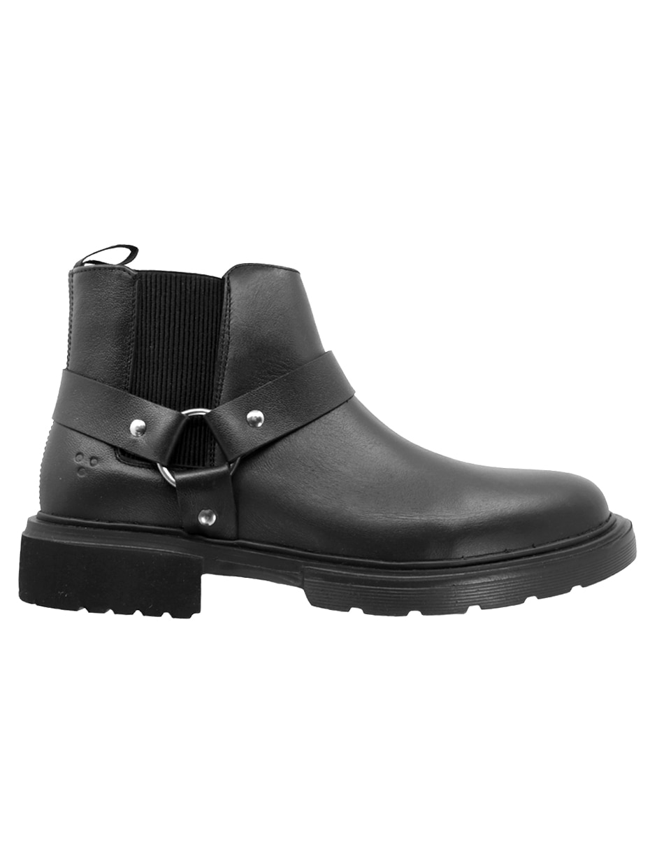 Triples casual de piel para hombre