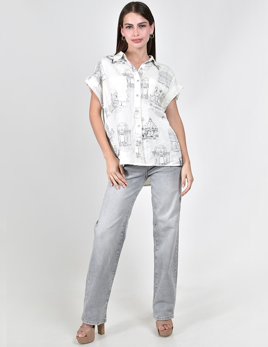 Blusa manga corta para mujer 5