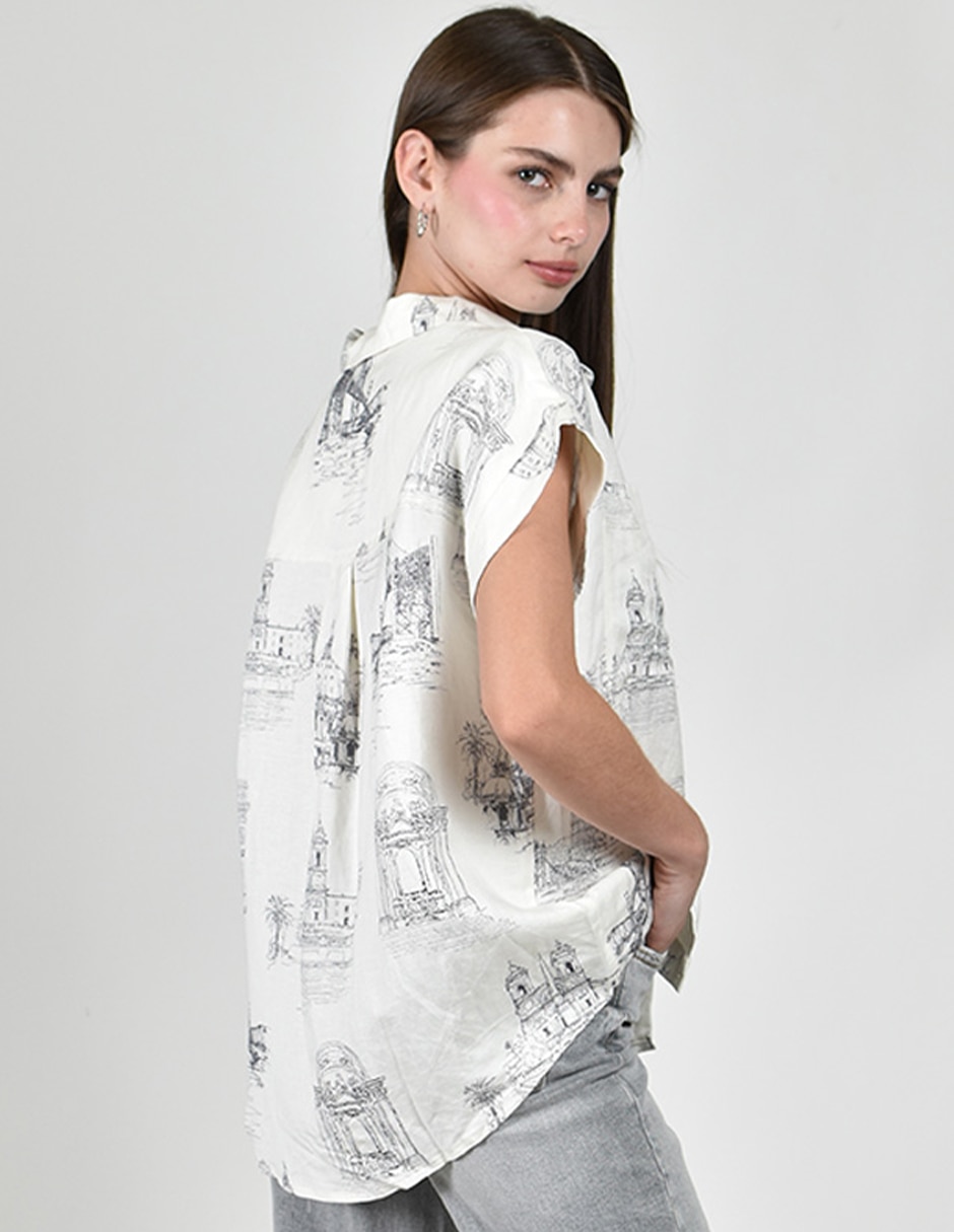Blusa manga corta para mujer 2