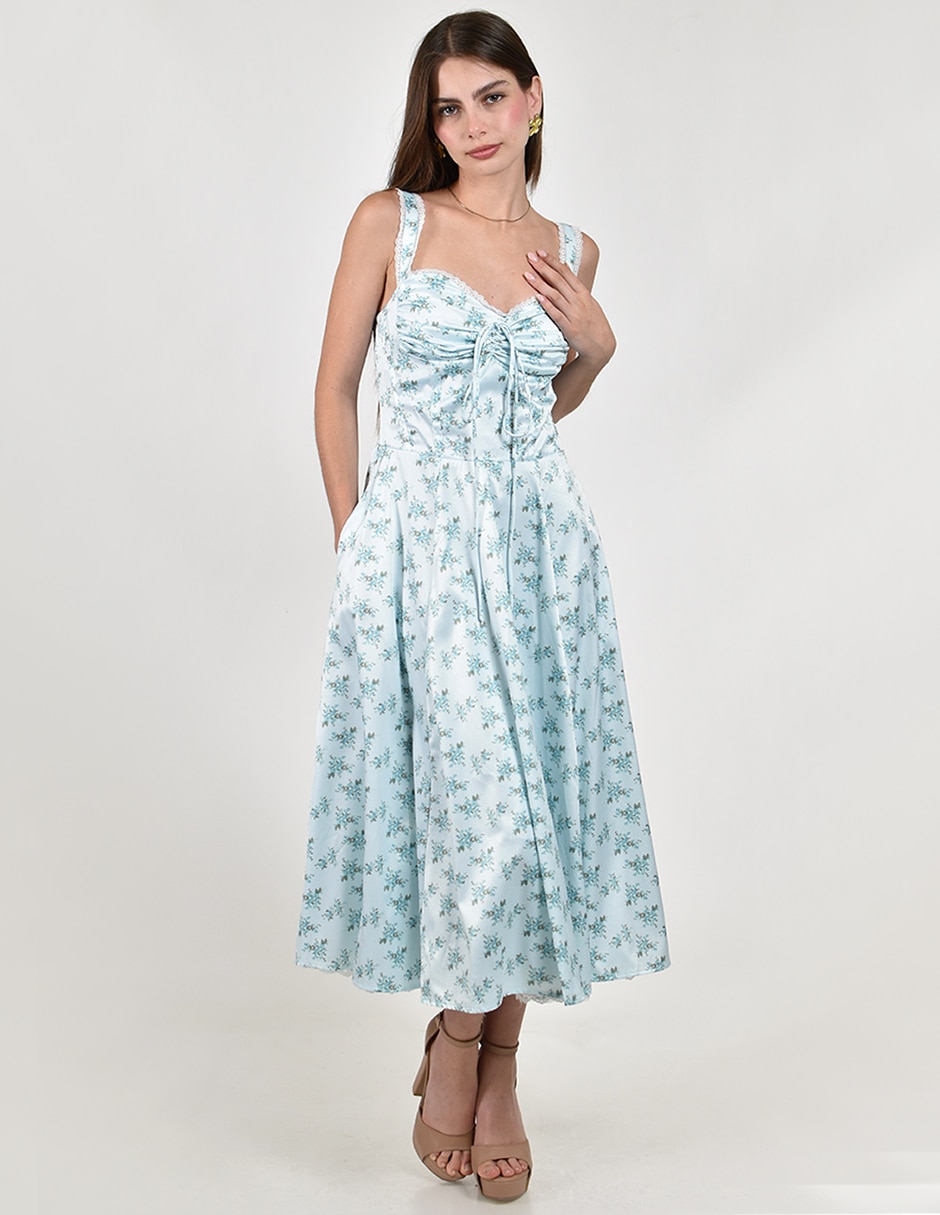 Vestido midi casual para mujer Vestido midi casual para mujer