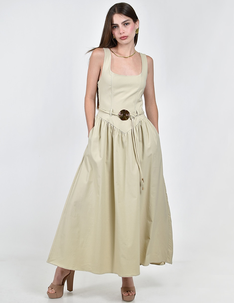 Vestido largo casual para mujer 3