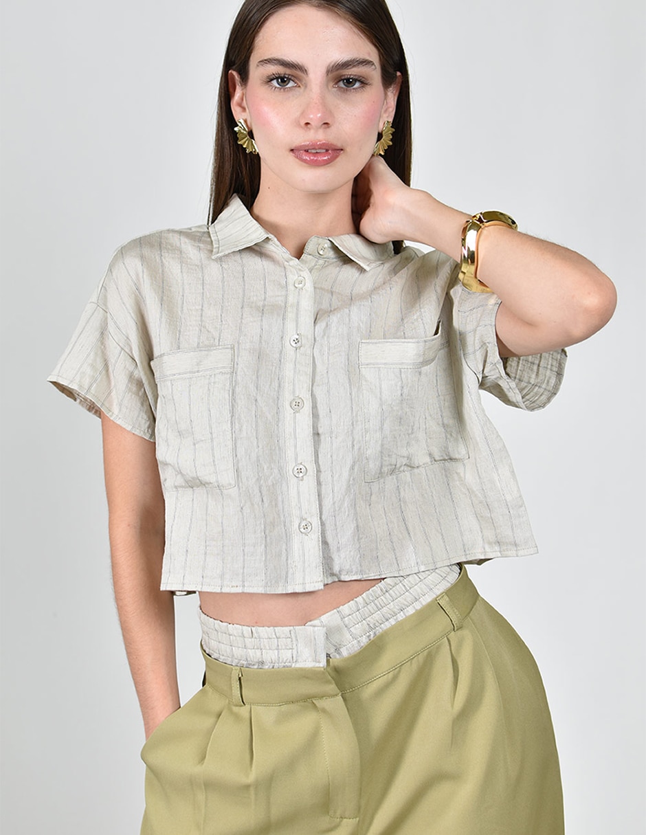 Conjunto de blusa y pants casual para mujer 2