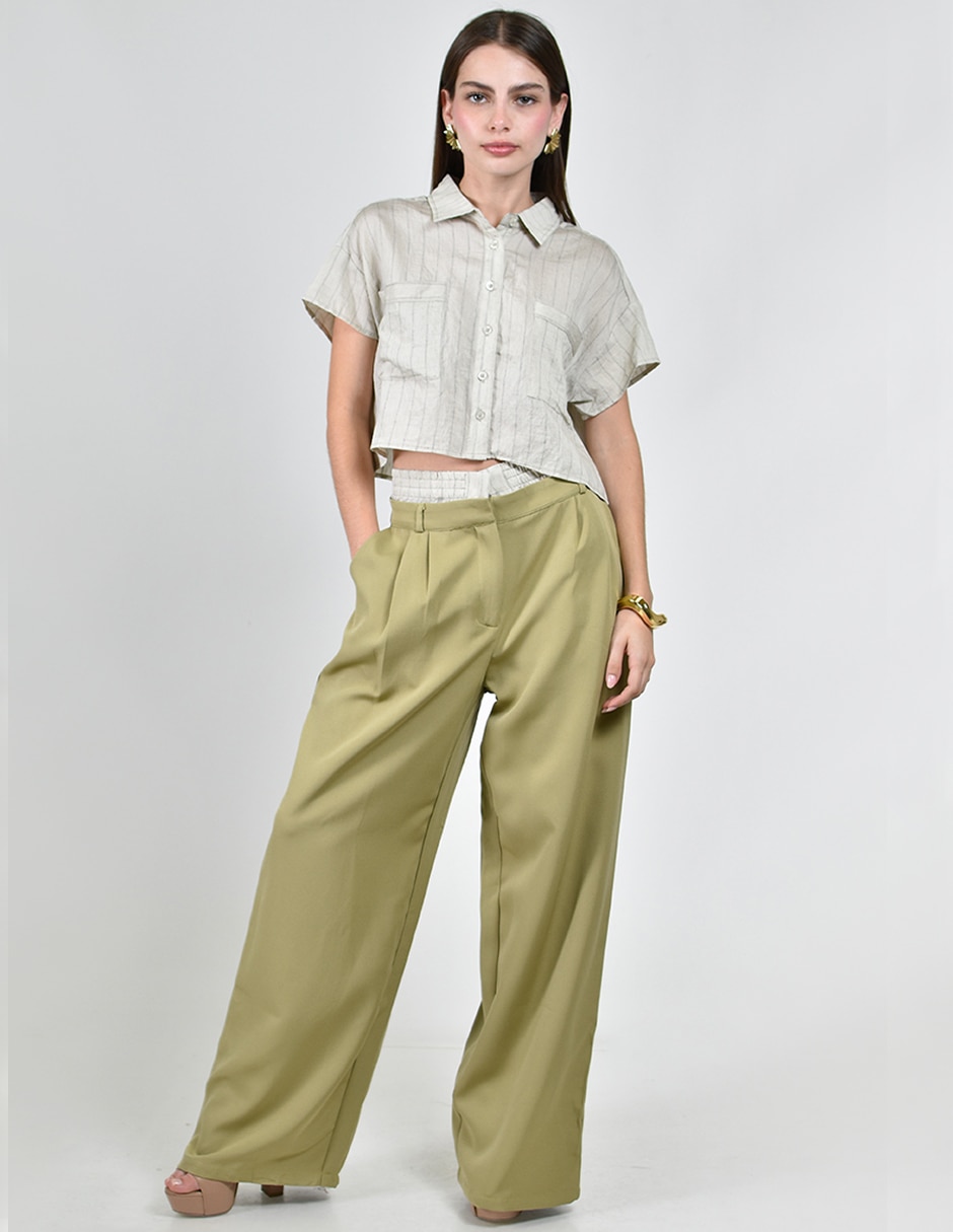 Conjunto de blusa y pants casual para mujer 3