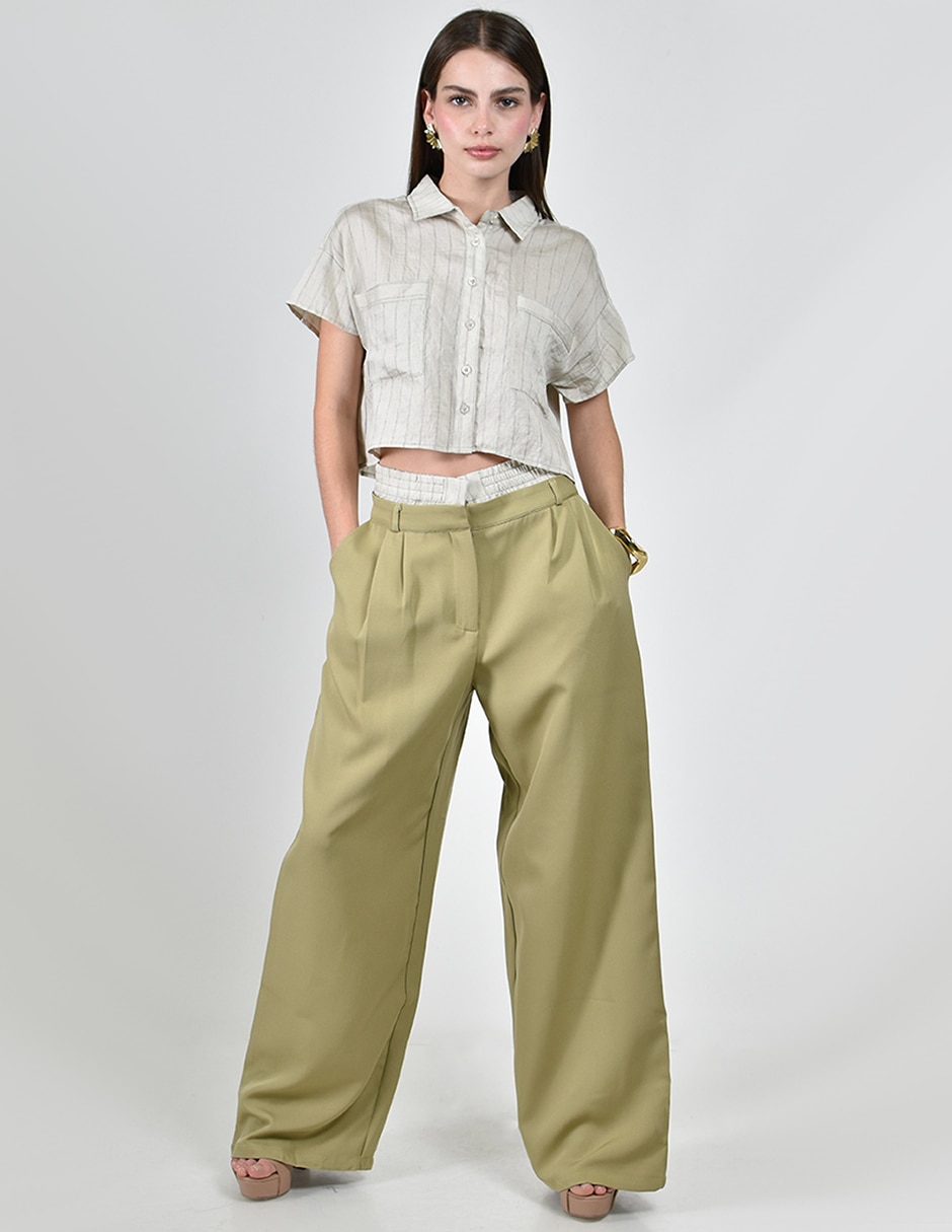 Conjunto de blusa y pants casual para mujer Conjunto de blusa y pants casual para mujer