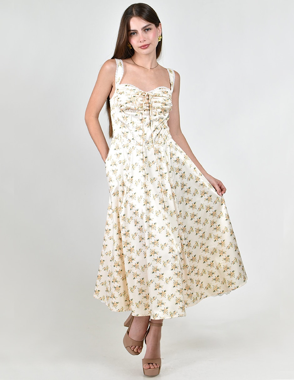 Vestido midi casual para mujer Vestido midi casual para mujer