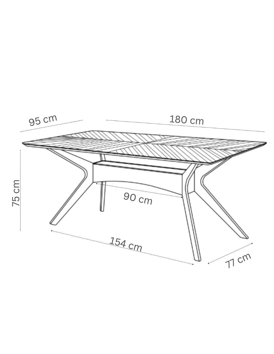 Comedor Dallas para 6 personas 6