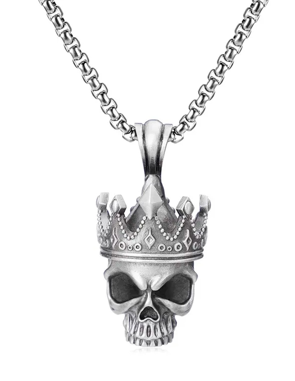 Collar con dije de calavera